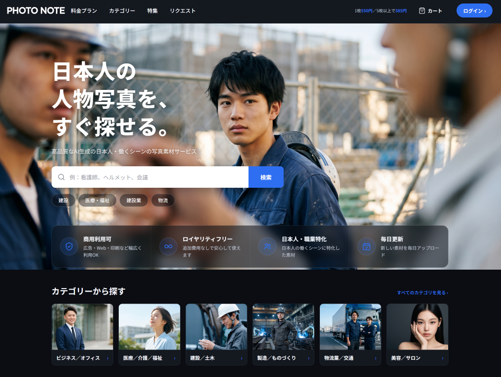 PHOTO NOTEの写真素材イメージ